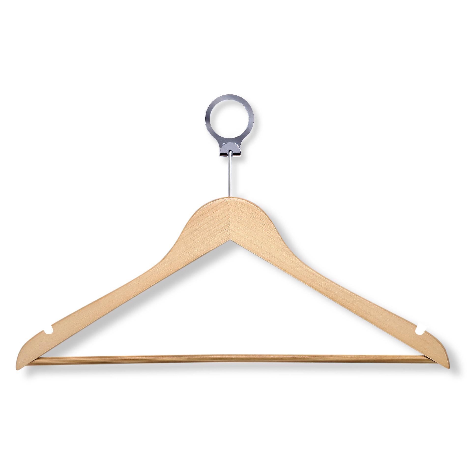 Honey Can Do 24 Pack Maple Hotel Suit Hangers