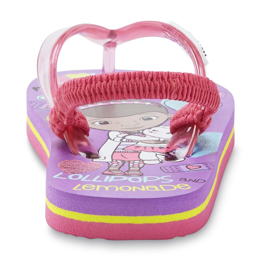 Disney Doc McStuffins Toddler Girl's Pink/Multi Flip-Flop