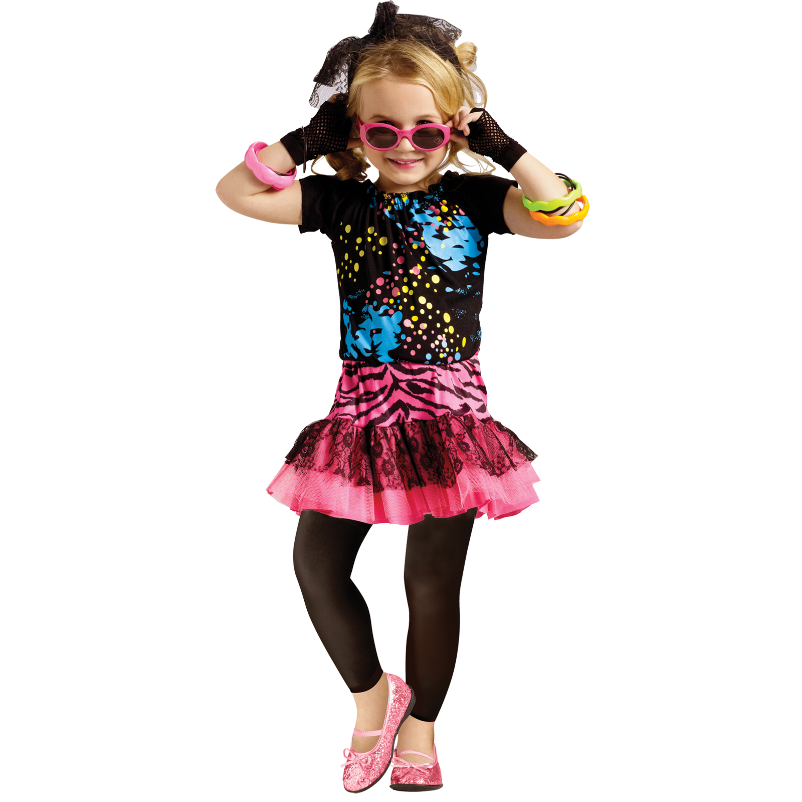 Girls 80's Pop Party Halloween Costume