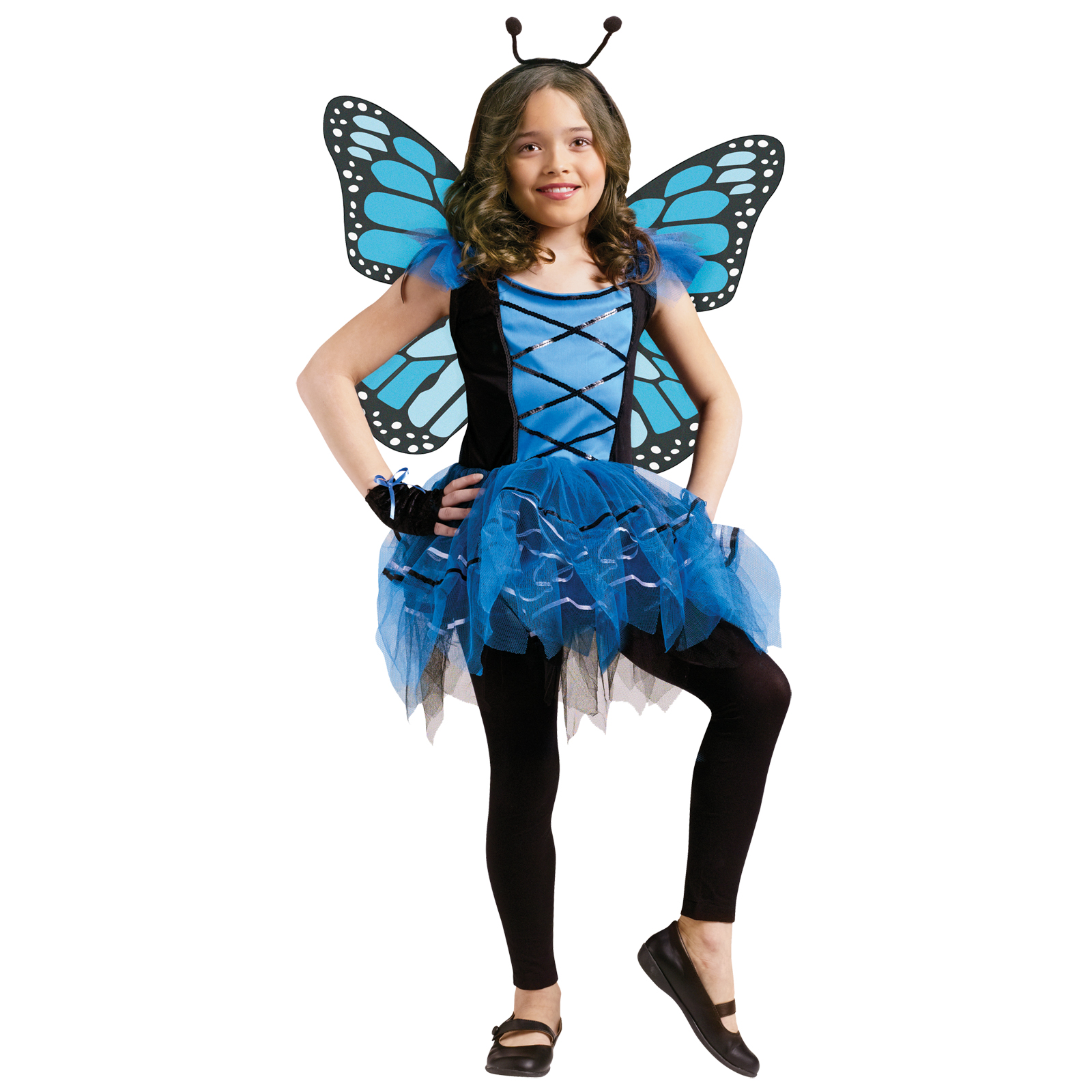 Girls Ballerina Butterfly Blue Halloween Costume