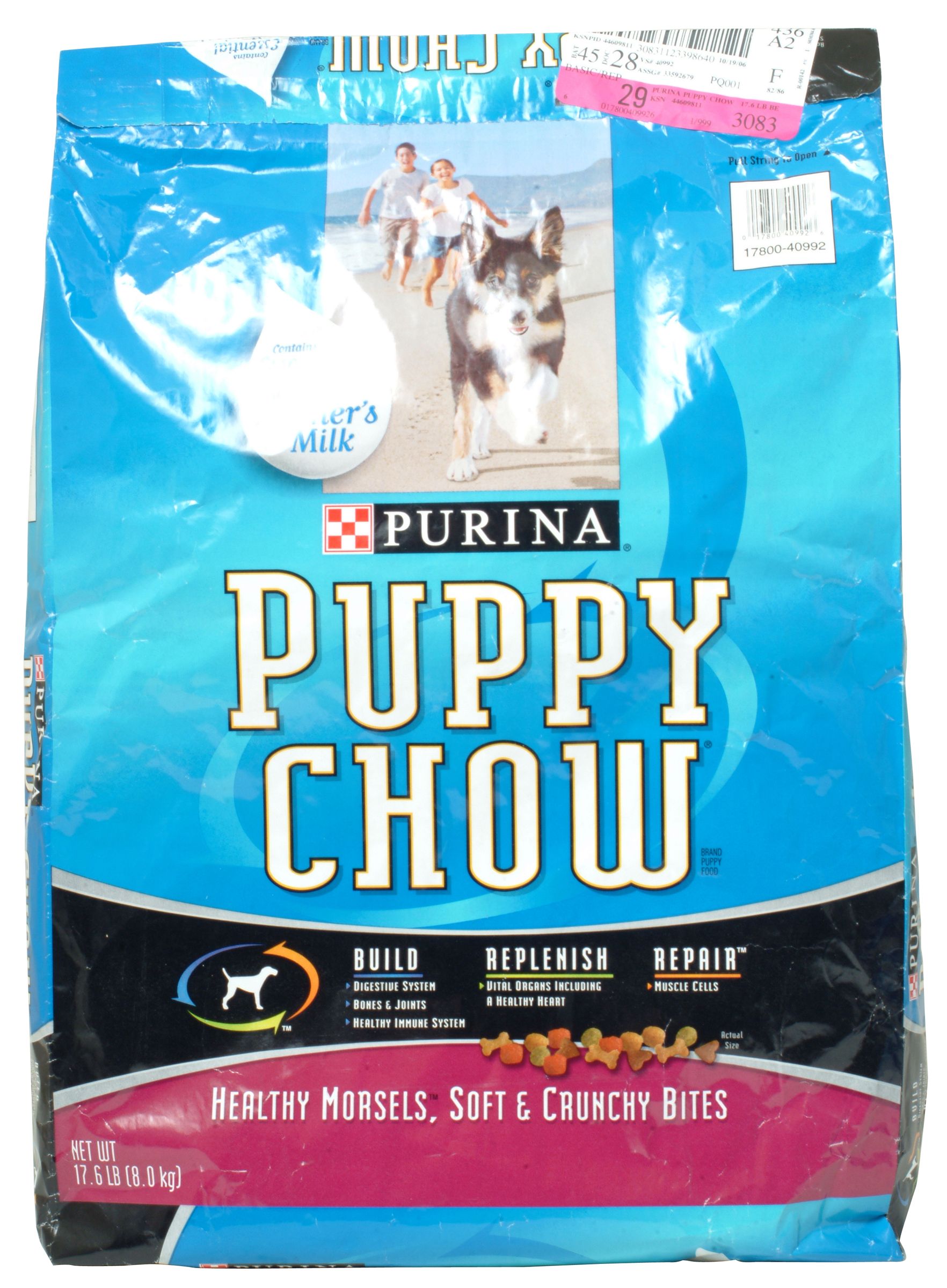 Purina Puppy Chow Beef Flavor Puppy Food 17.6 Pound Bag