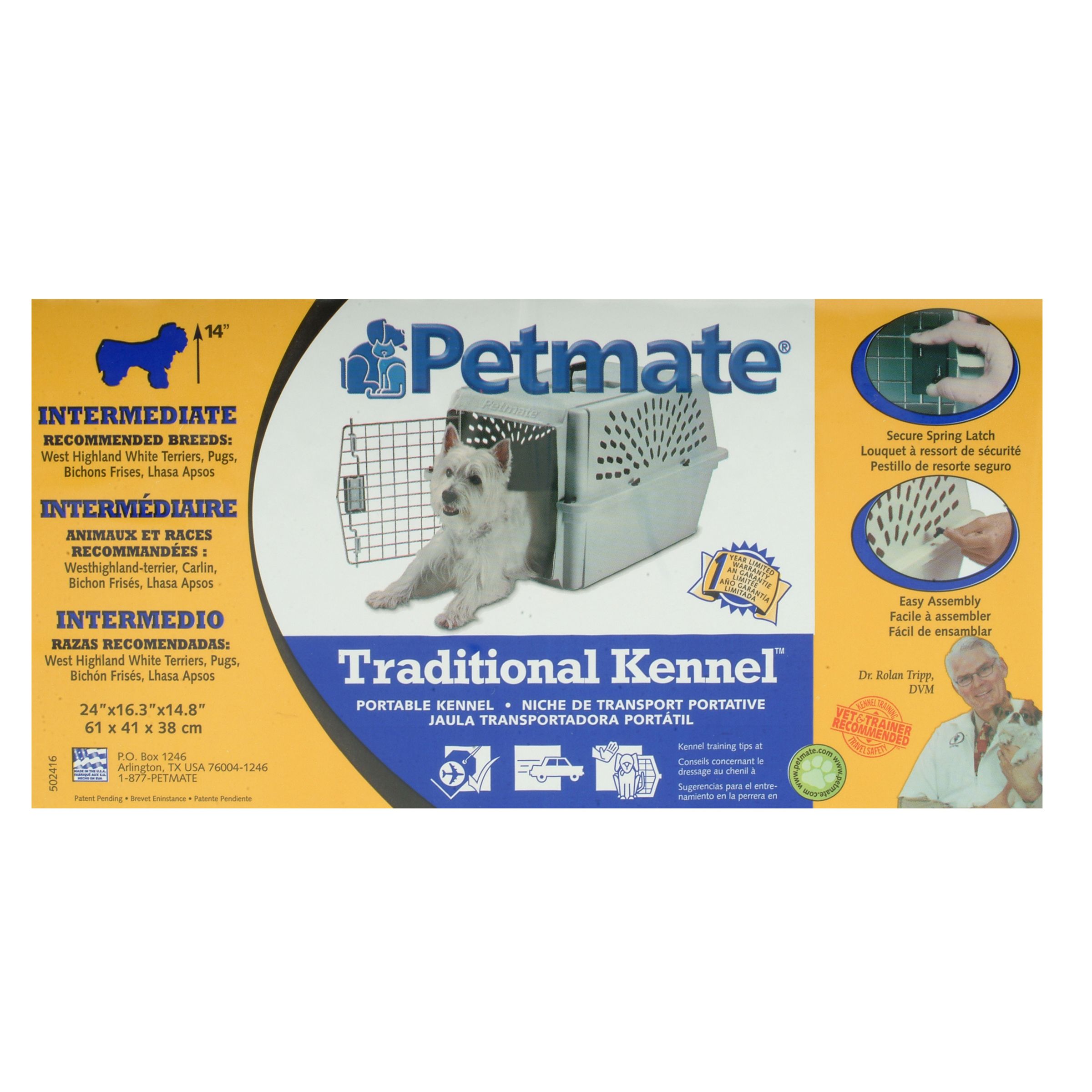 Petmate Pet Taxi Nested 24.1 Inch X 16.73 Inch X 14.5 Inch