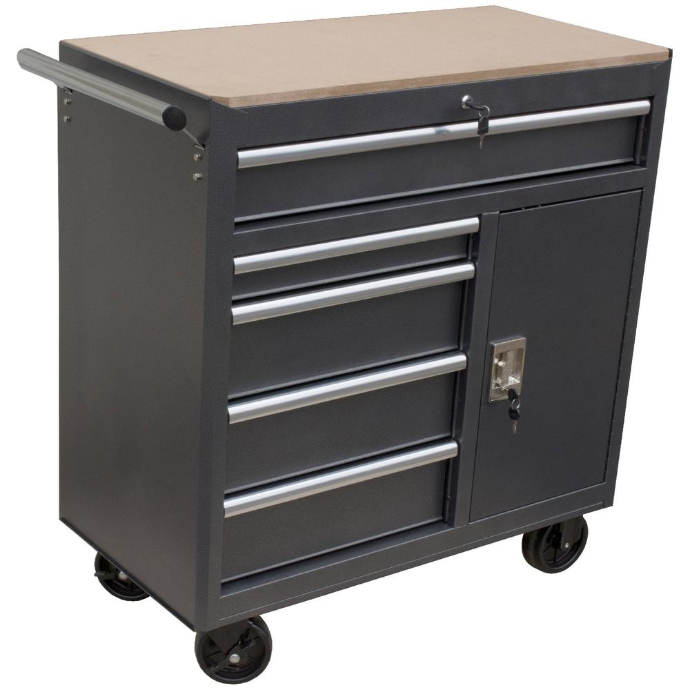 WEN 36-Inch 5-Drawer Roll Away Tool Cabinet