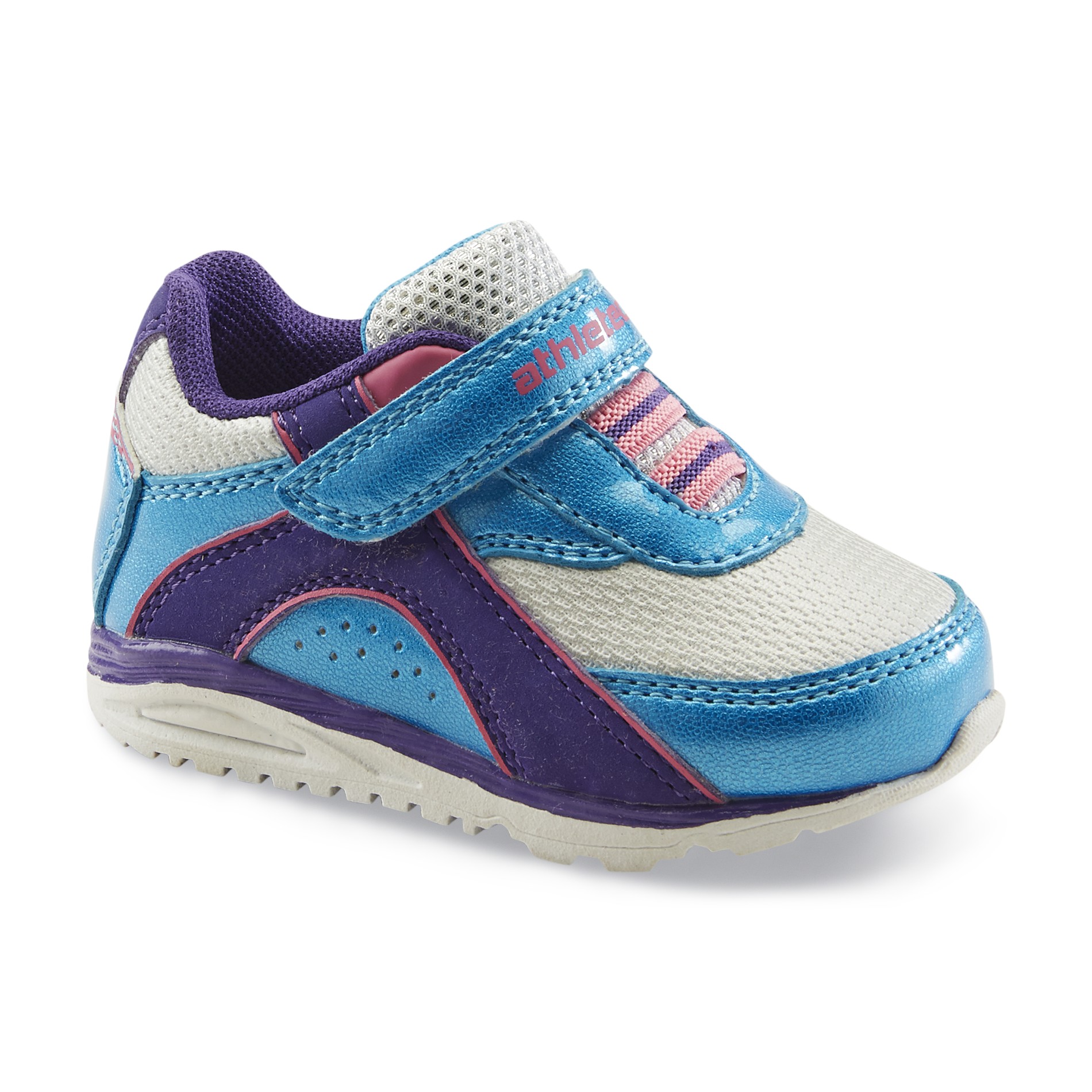 Athletech Toddler Girl's Berke Athletic Sneaker - Blue/Purple/Pink