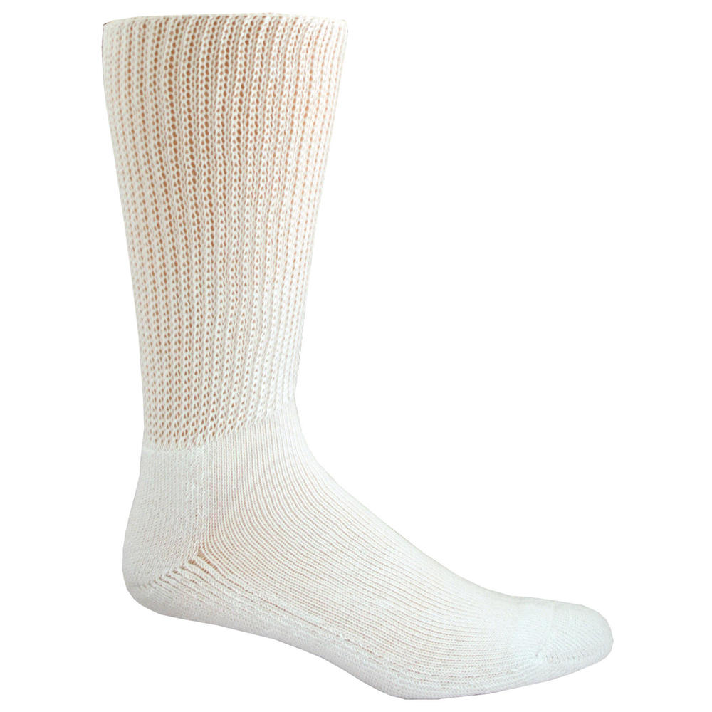 Dr. Scholl's Men's 2-Pairs Non-Binding Comfort Wide Leg Crew Socks