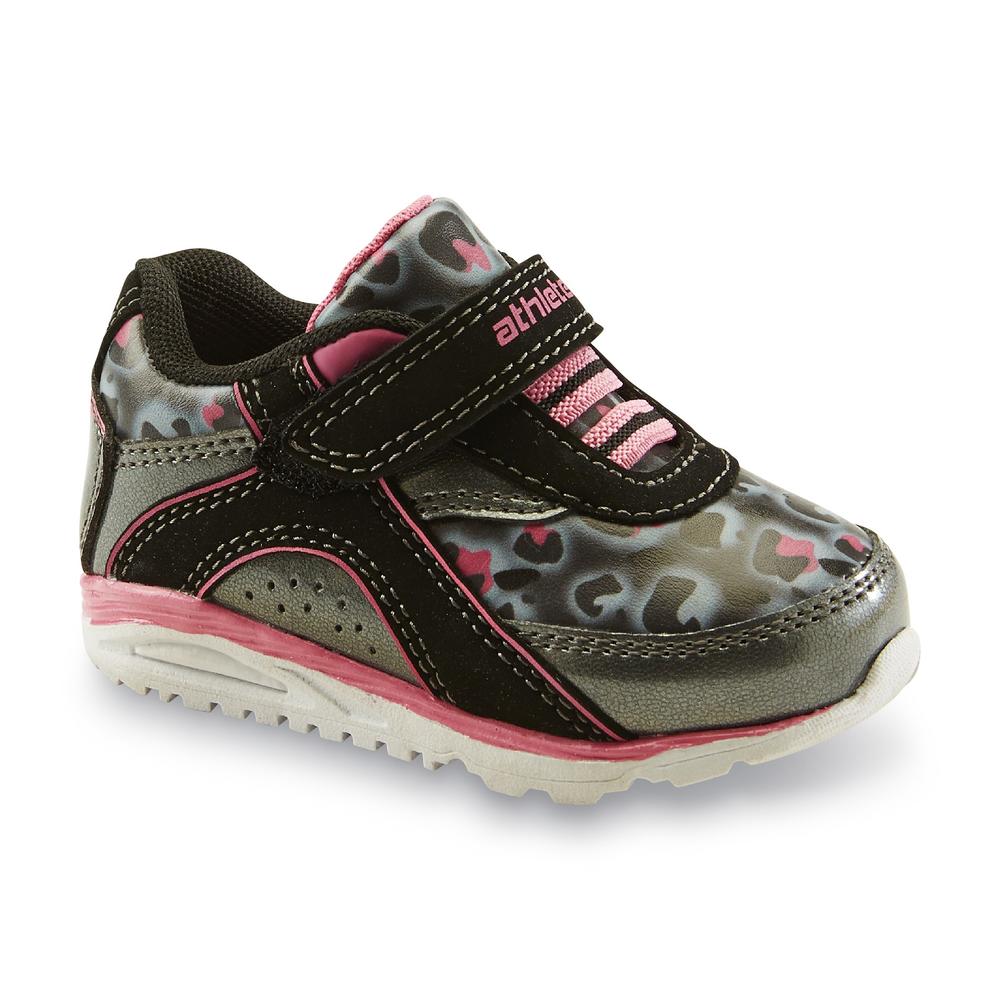 Athletech Toddler Girl's Berke Athletic Sneaker - Black/Gray/Pink