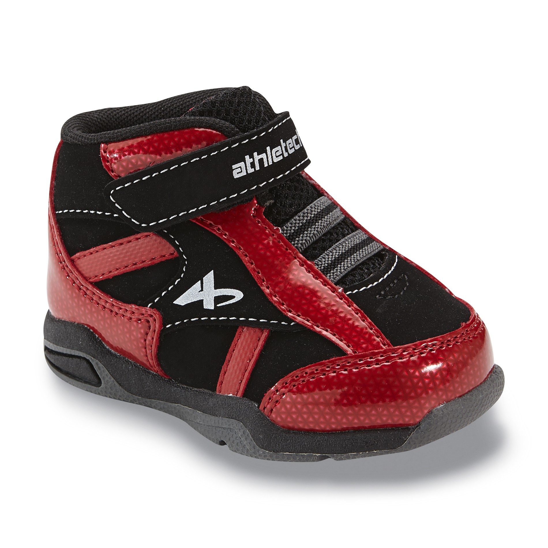 Athletech Baby/Toddler Boy's Proven Black/Red High-Top Athletic Shoe