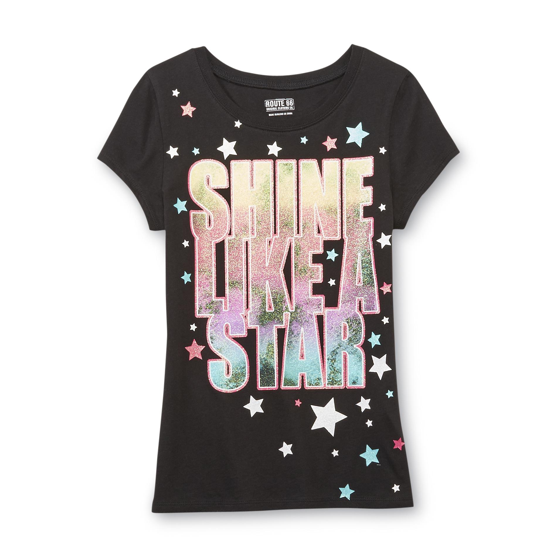 Route 66 Girl's Graphic T-Shirt - Shine Like A Star