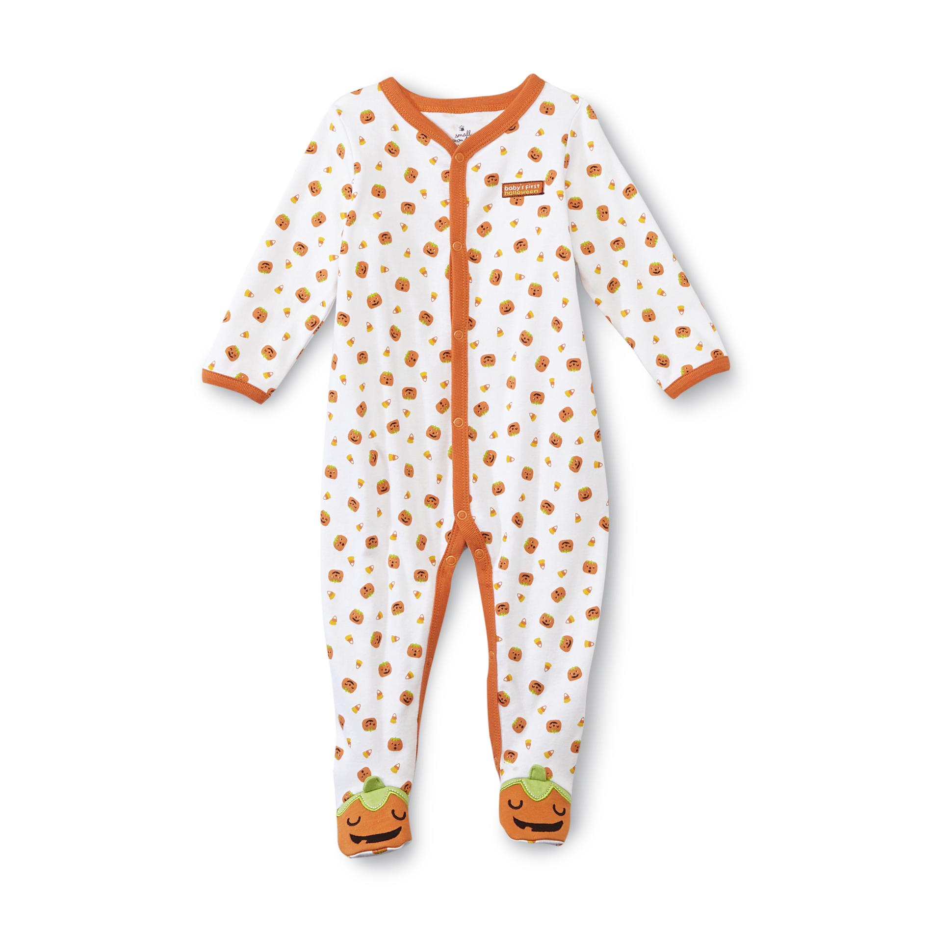 Holiday Editions Newborn's Halloween Sleeper Pajamas - Pumpkins