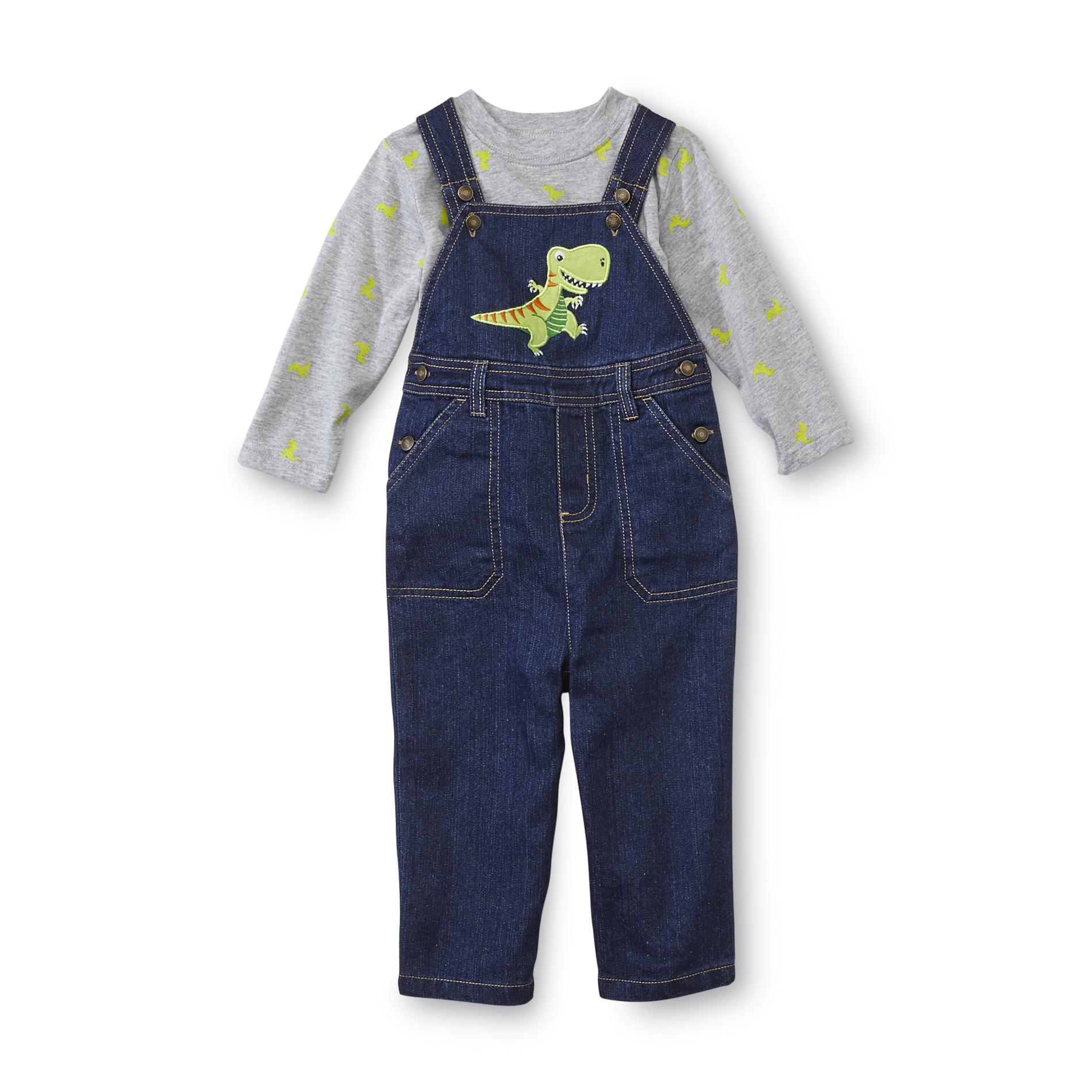 WonderKids Infant Boy's Shirt & Overalls - T-Rex