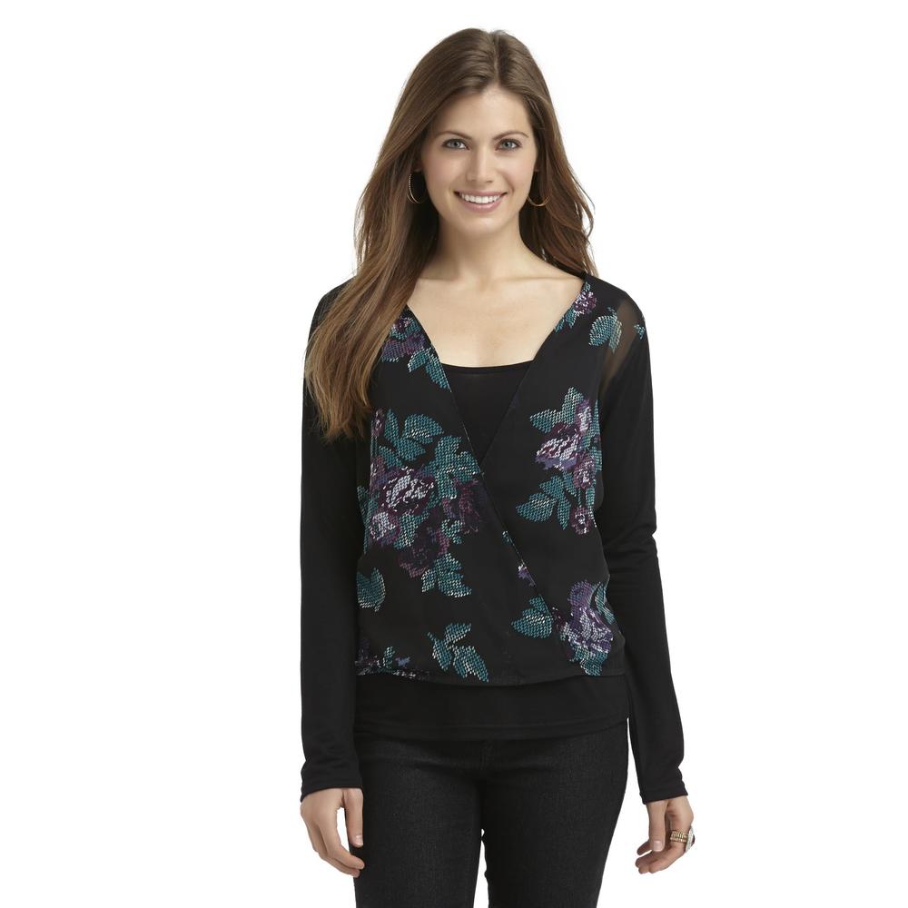 Metaphor Women's Layered-Look Top - Floral