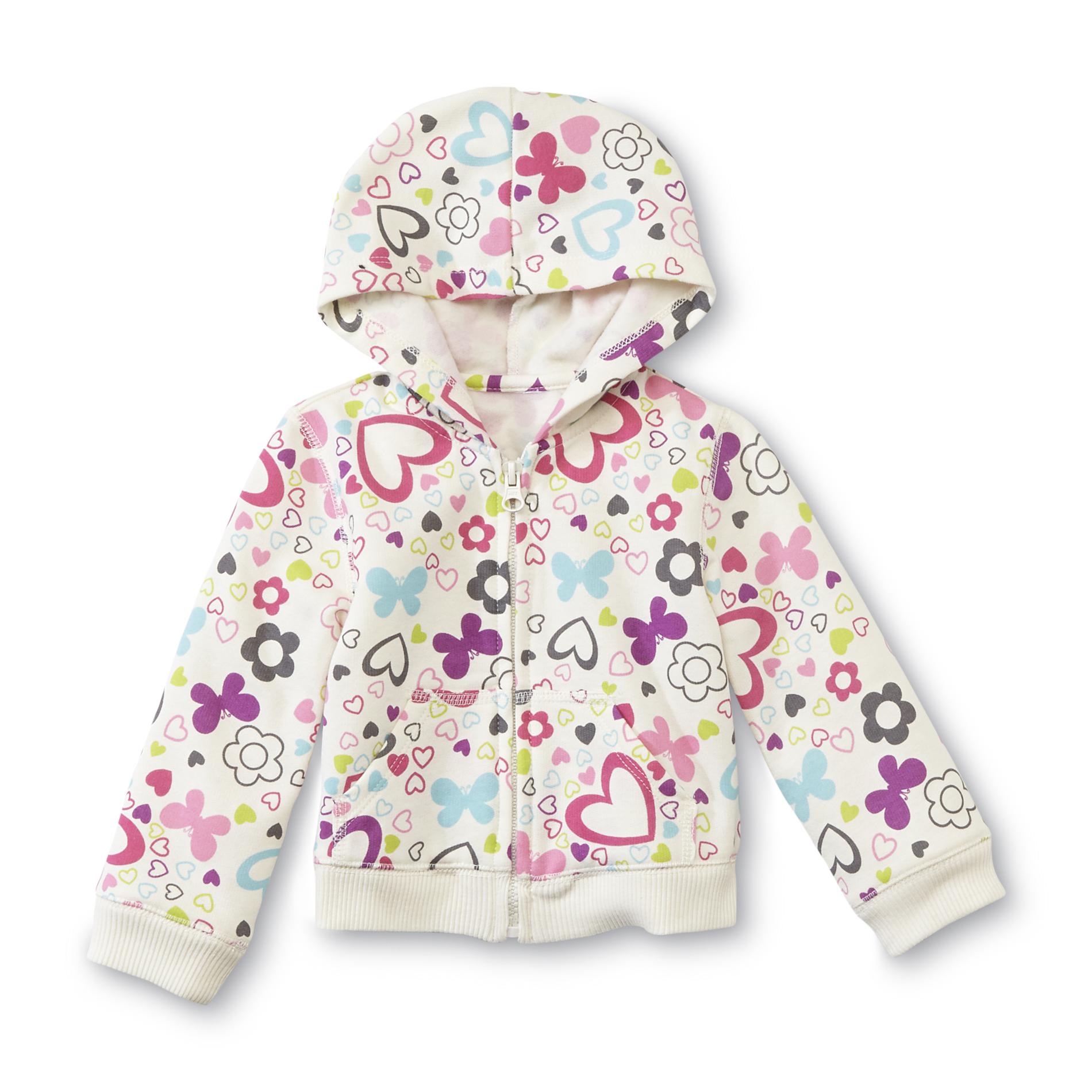 WonderKids Infant & Toddler Girl's Hoodie Jacket - Butterflies  Flowers & Hearts