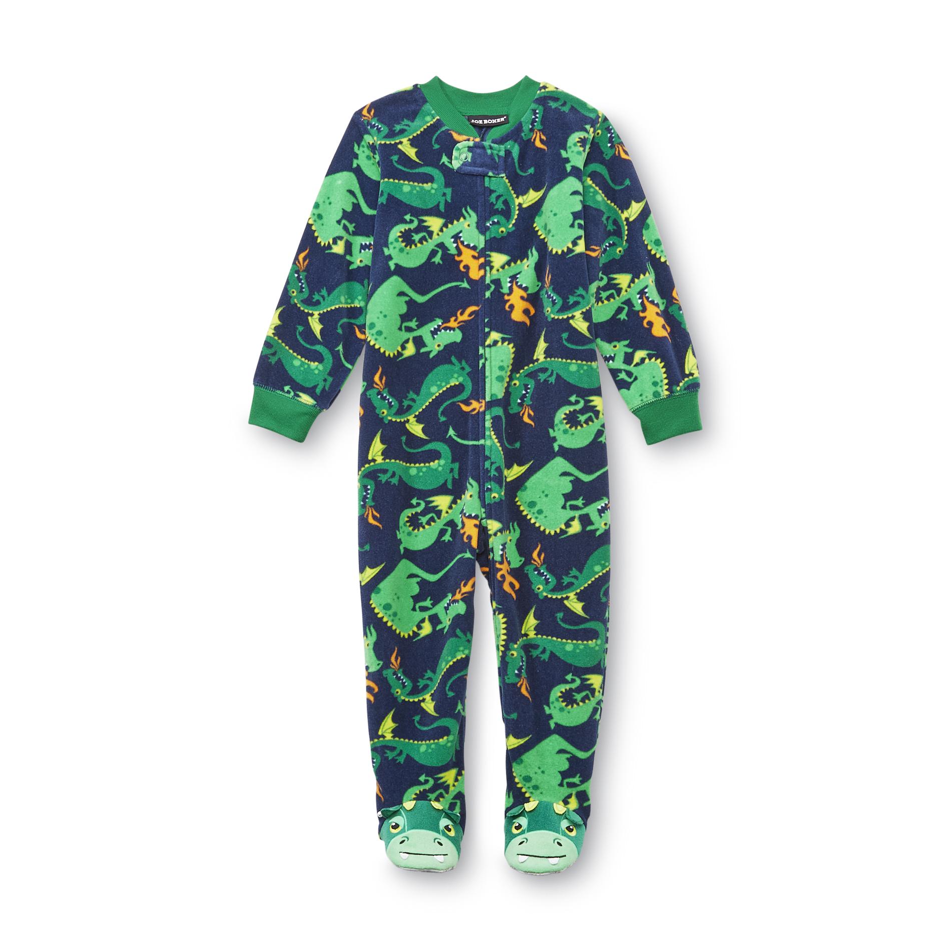 Joe Boxer Infant & Toddler Boy's Footed Fleece Sleeper - Dragons