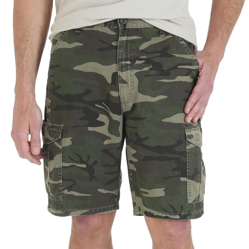 Wrangler Men's Twill Cargo Shorts - Camo