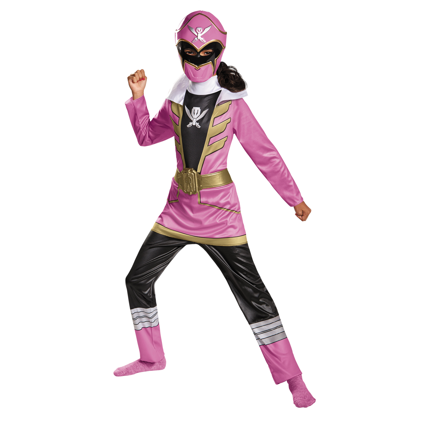 Girls' Pink Ranger Supermega Halloween Costume