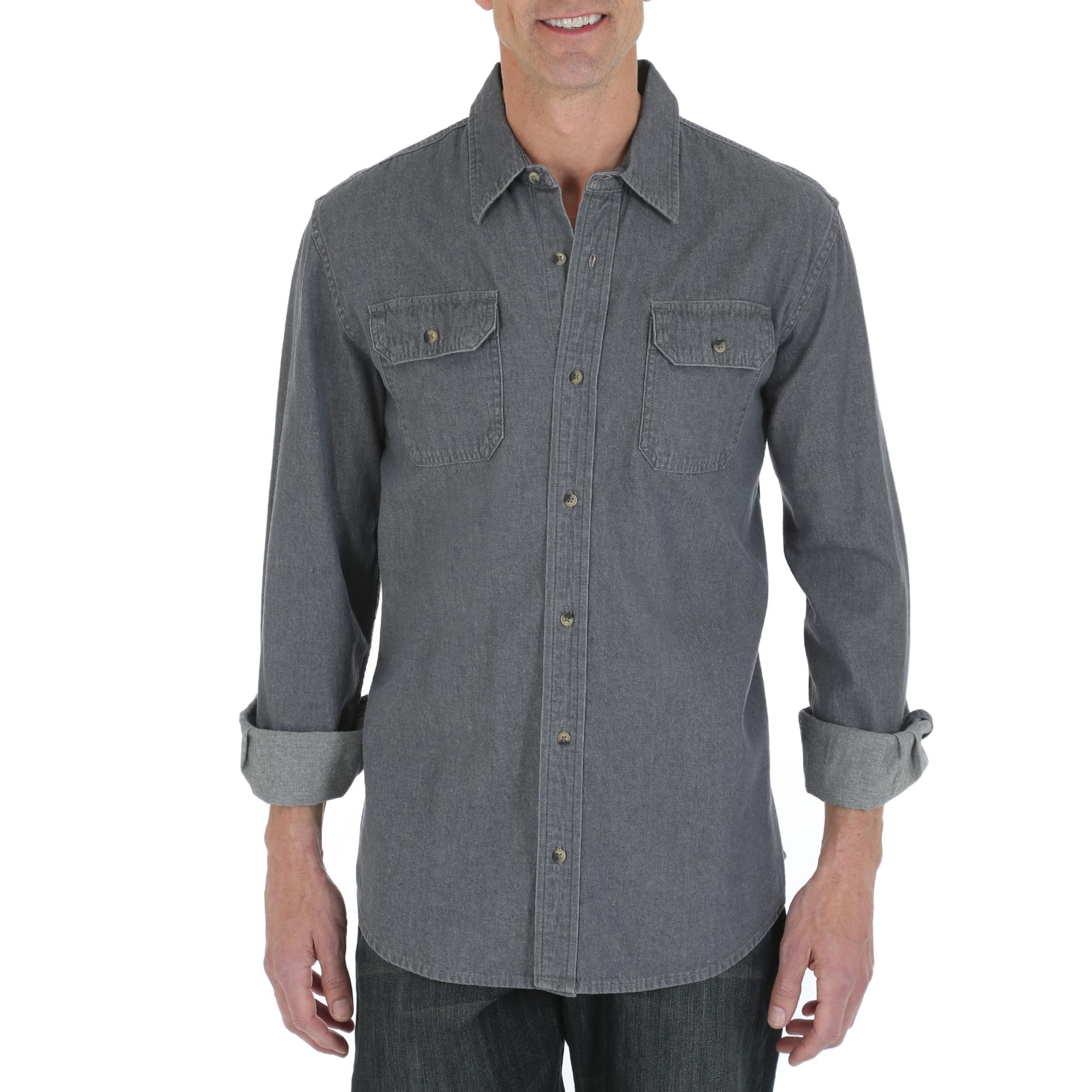 Wrangler Men's Denim Long-Sleeve Shirt