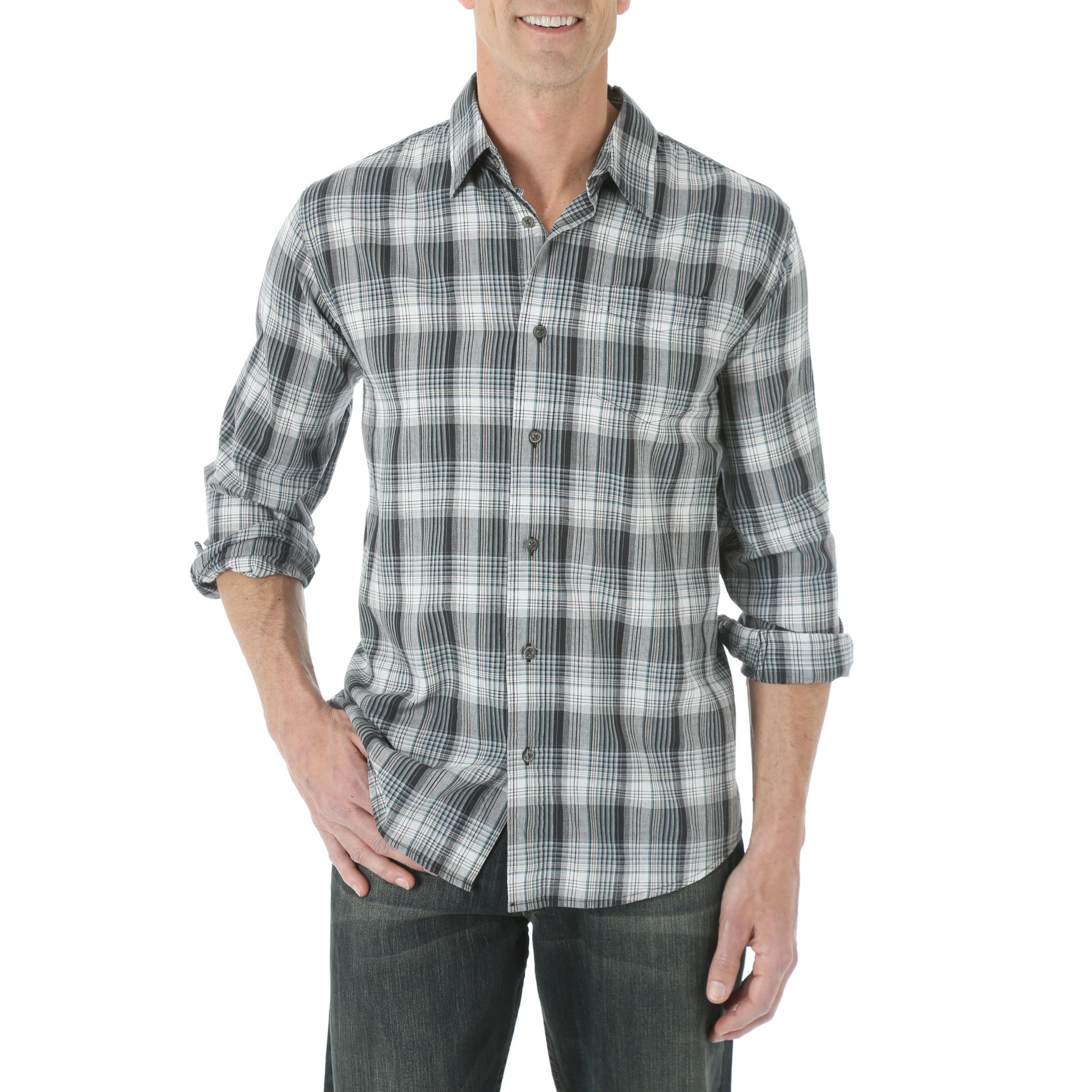 Wrangler Men's Woven Long-Sleeve Shirt - Plaid