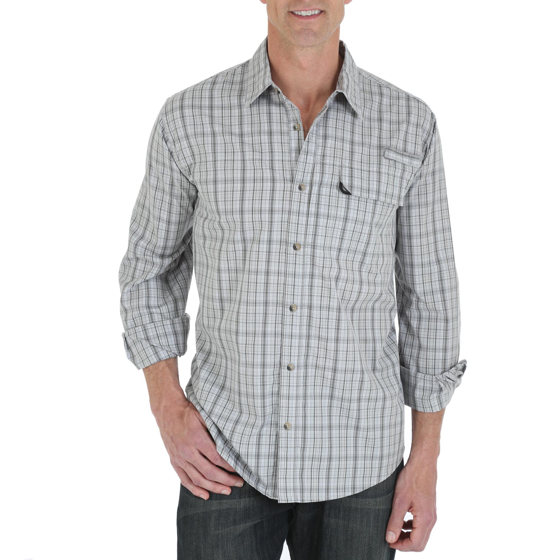 Wrangler Men's Woven Utility Shirt - Plaid