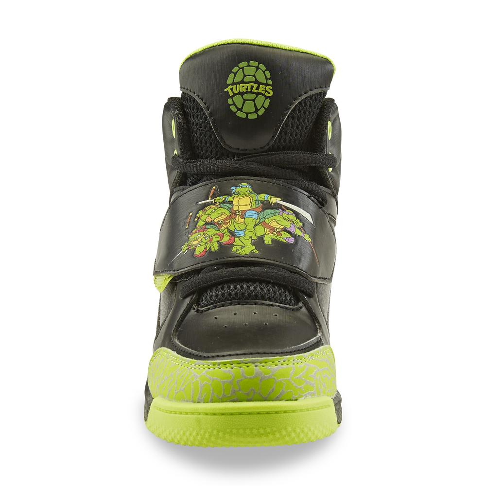 Teenage Mutant Ninja Turtles Boy's  Black/Green High-Top Sneakers