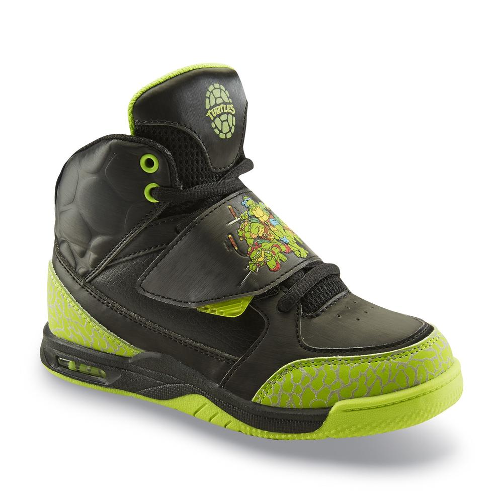 Teenage Mutant Ninja Turtles Boy's  Black/Green High-Top Sneakers