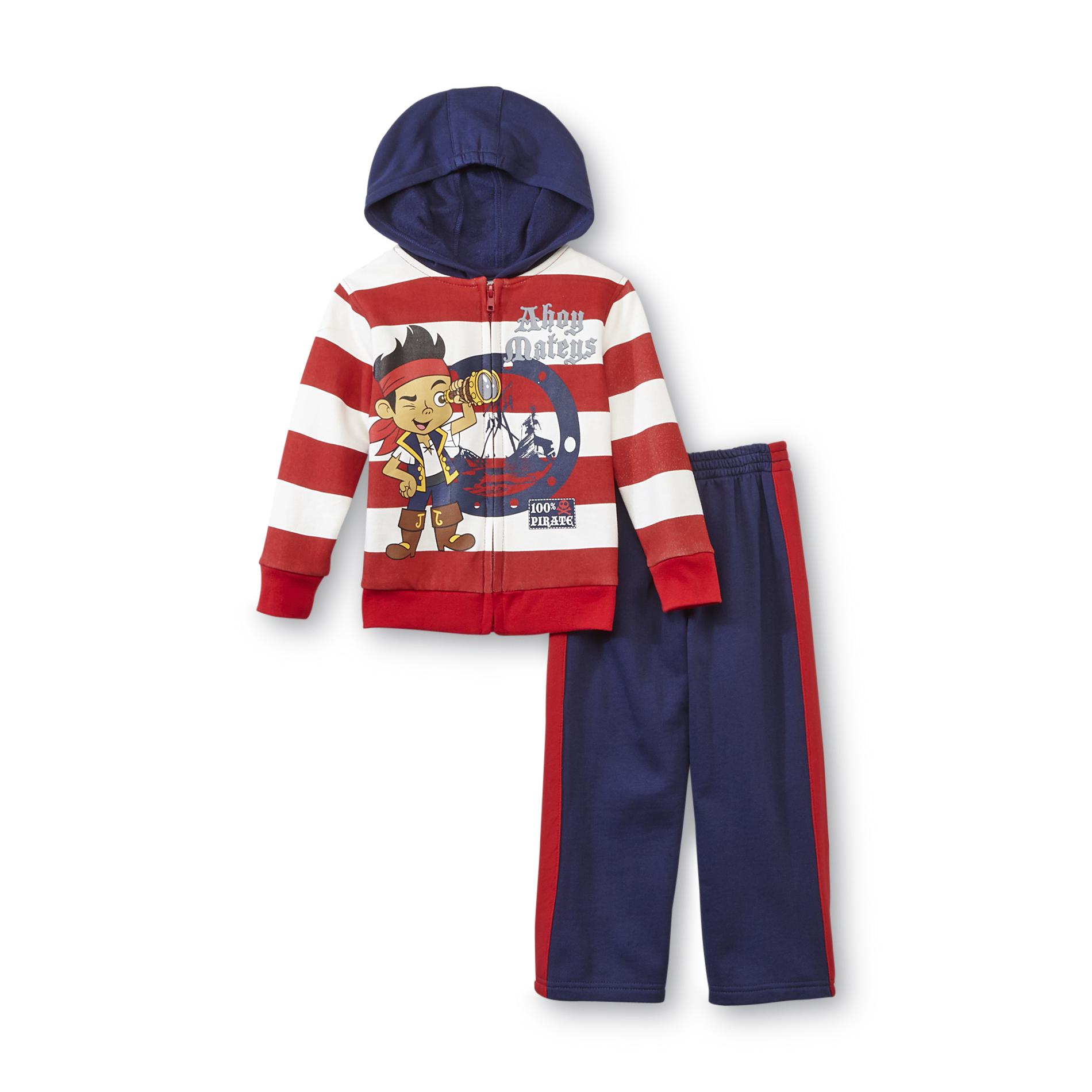 Disney Toddler Boy's Hoodie Jacket & Sweatpants - Jake & the Never Land Pirates