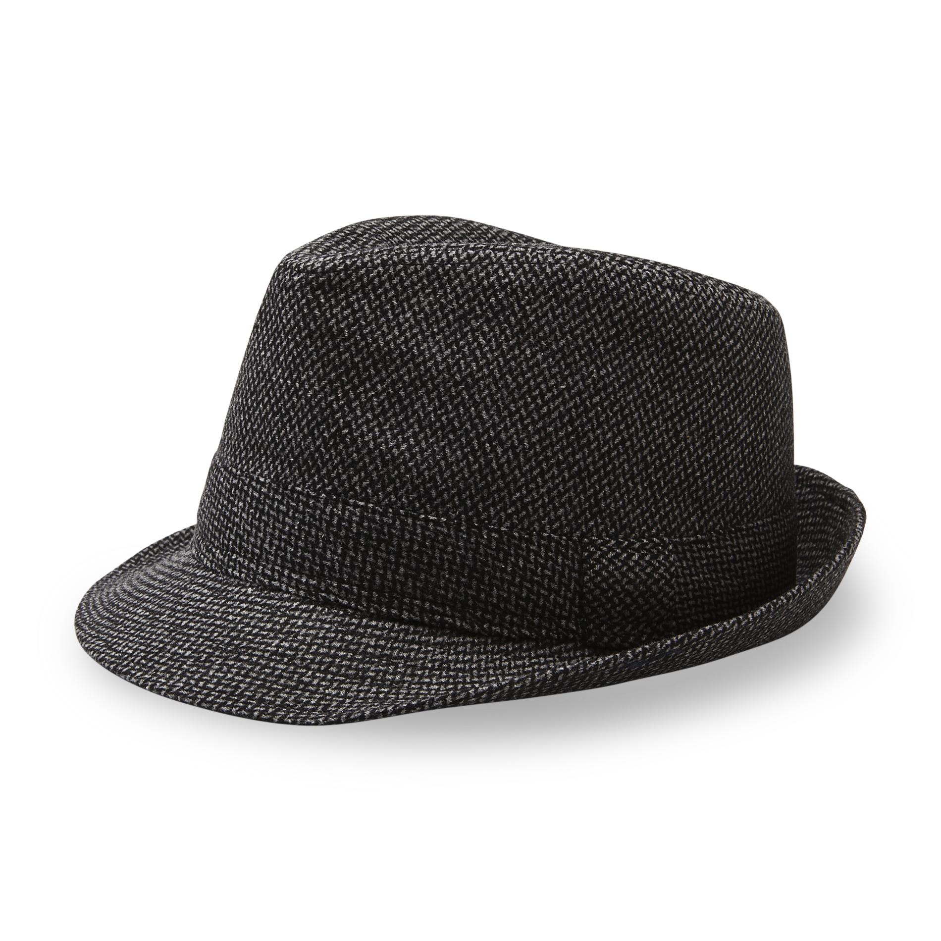 Attention Men's Herringbone Fedora Hat
