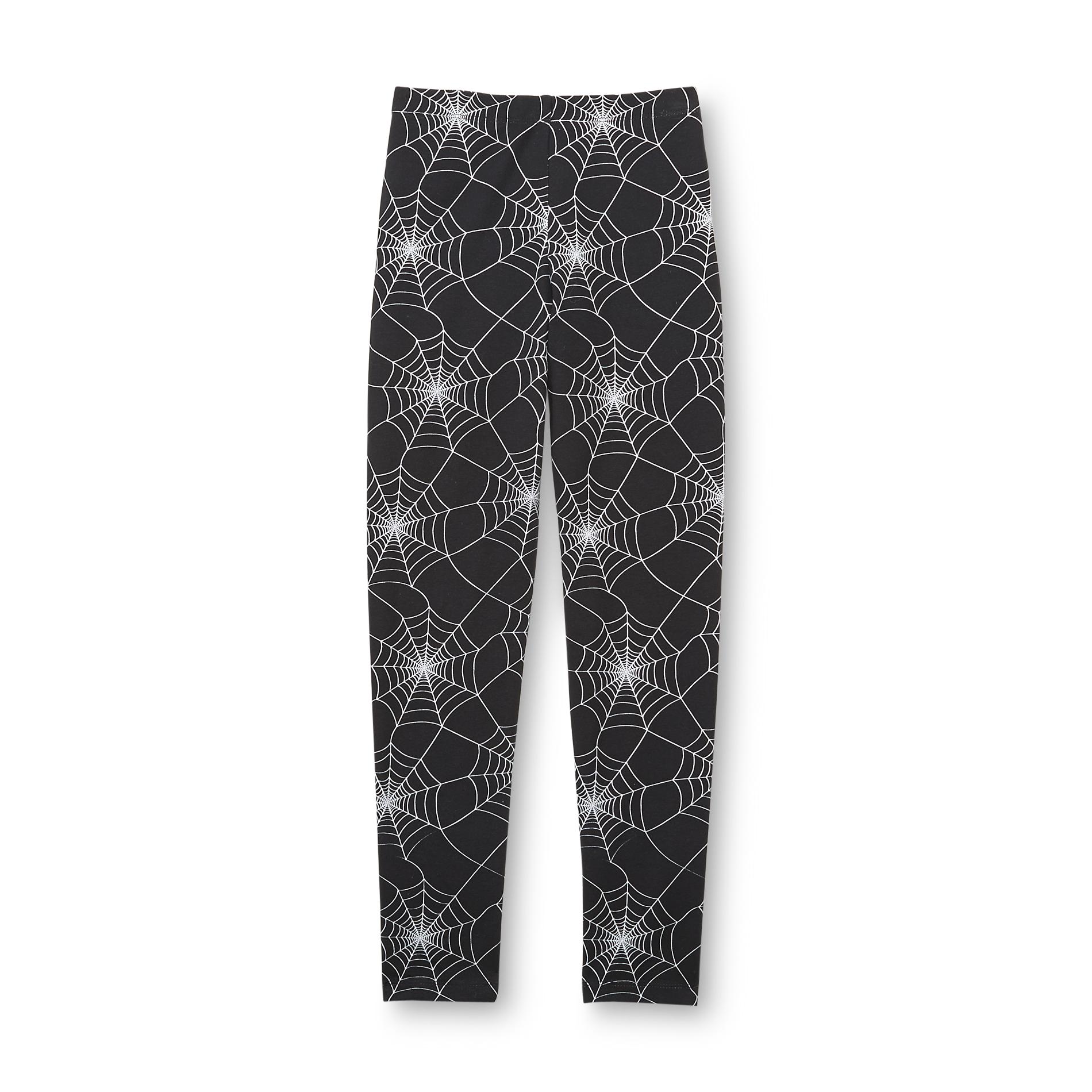 Holiday Editions Girl's Leggings - Spider Web