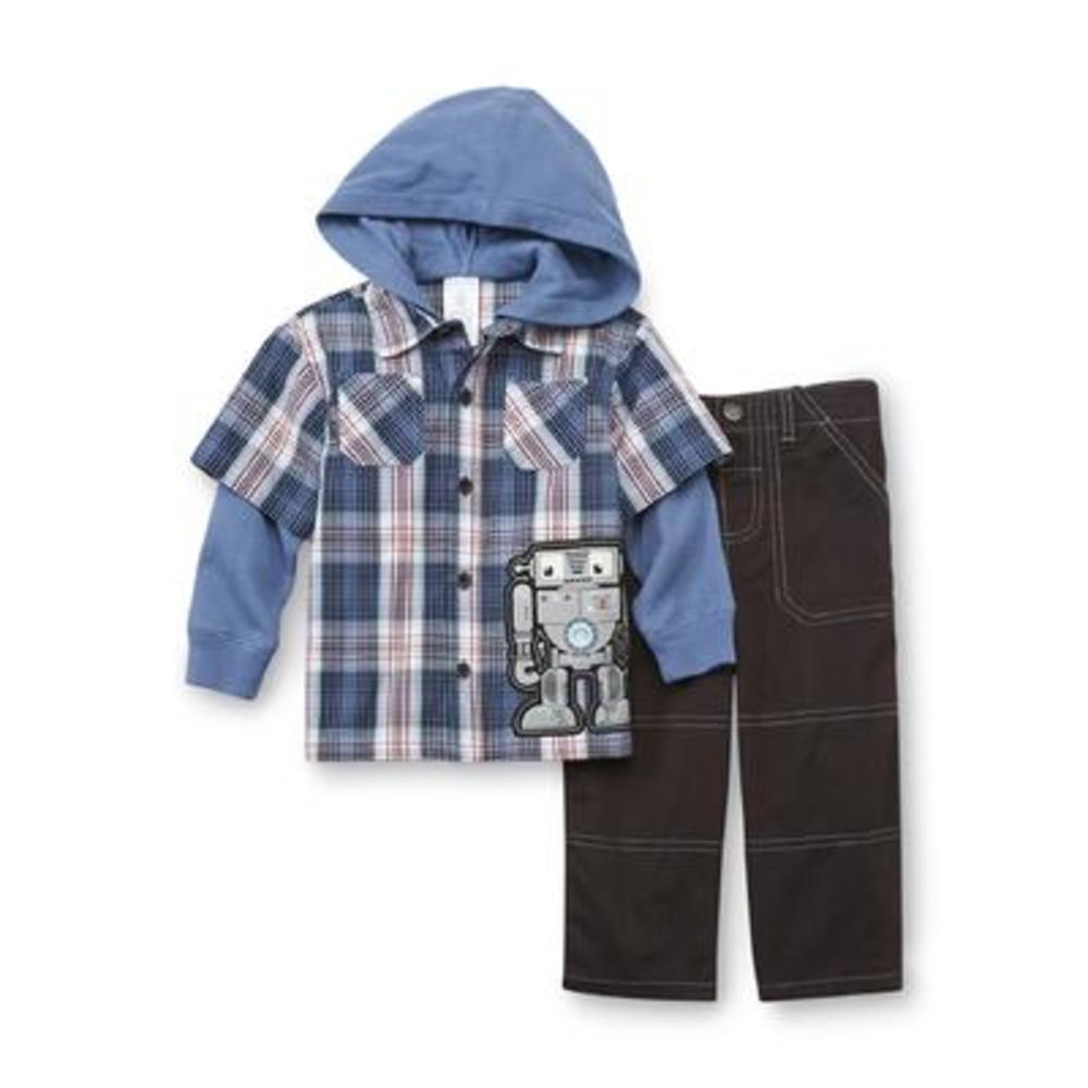 WonderKids Infant & Toddler Boy's Hooded Shirt & Pants - Robot