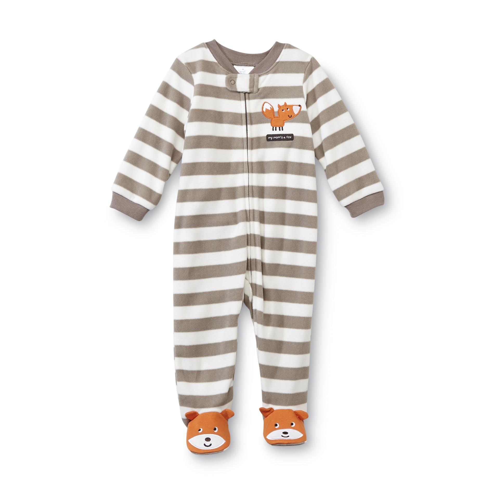 Small Wonders Newborn Boy's Footed Pajamas - Fox