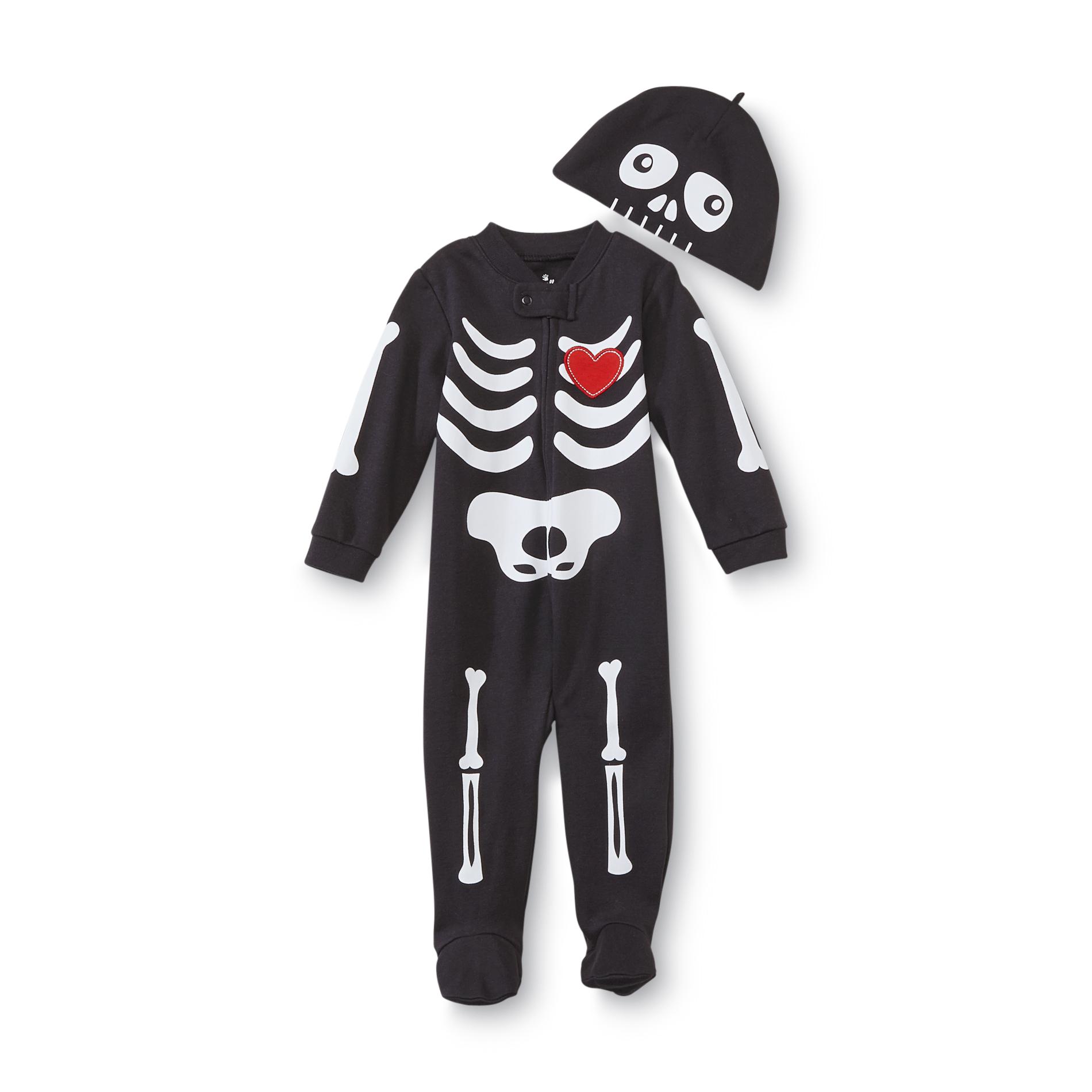 Holiday Editions Newborn Boy's Sleeper & Cap - Skeleton