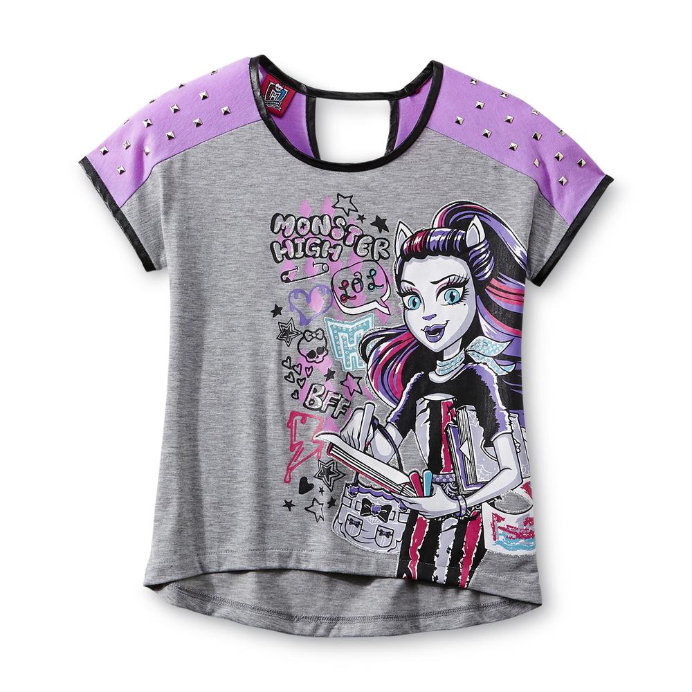 Monster High Girl's Studded T-Shirt - Clawdeen Wolf