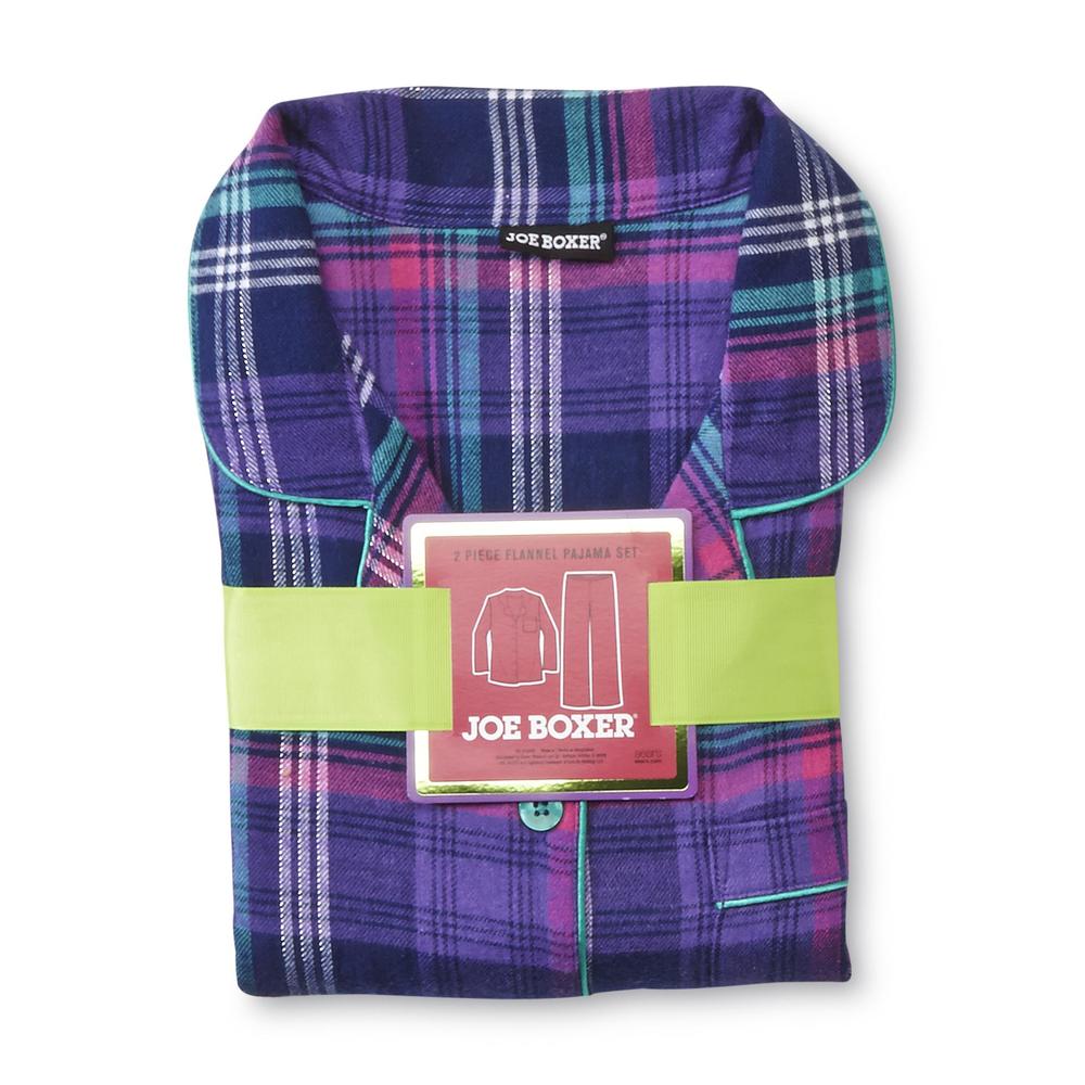 Joe Boxer Women's Plaid Flannel Pajamas