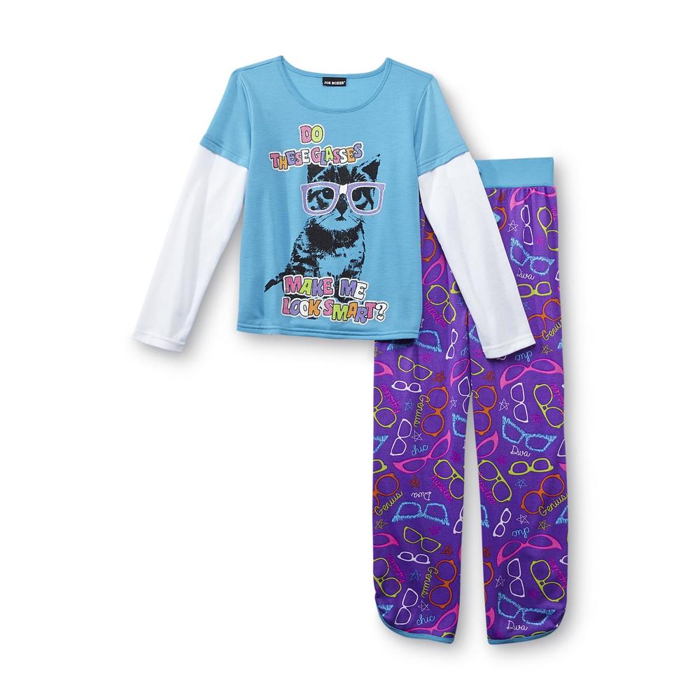 Joe Boxer Girl's Pajama Top & Pants - Kitten