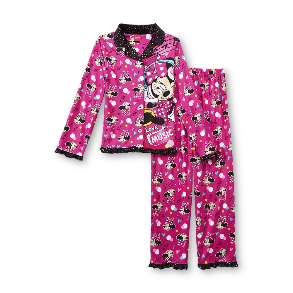 Disney Girl's Long-Sleeve Pajama Top & Pants - Minnie Mouse