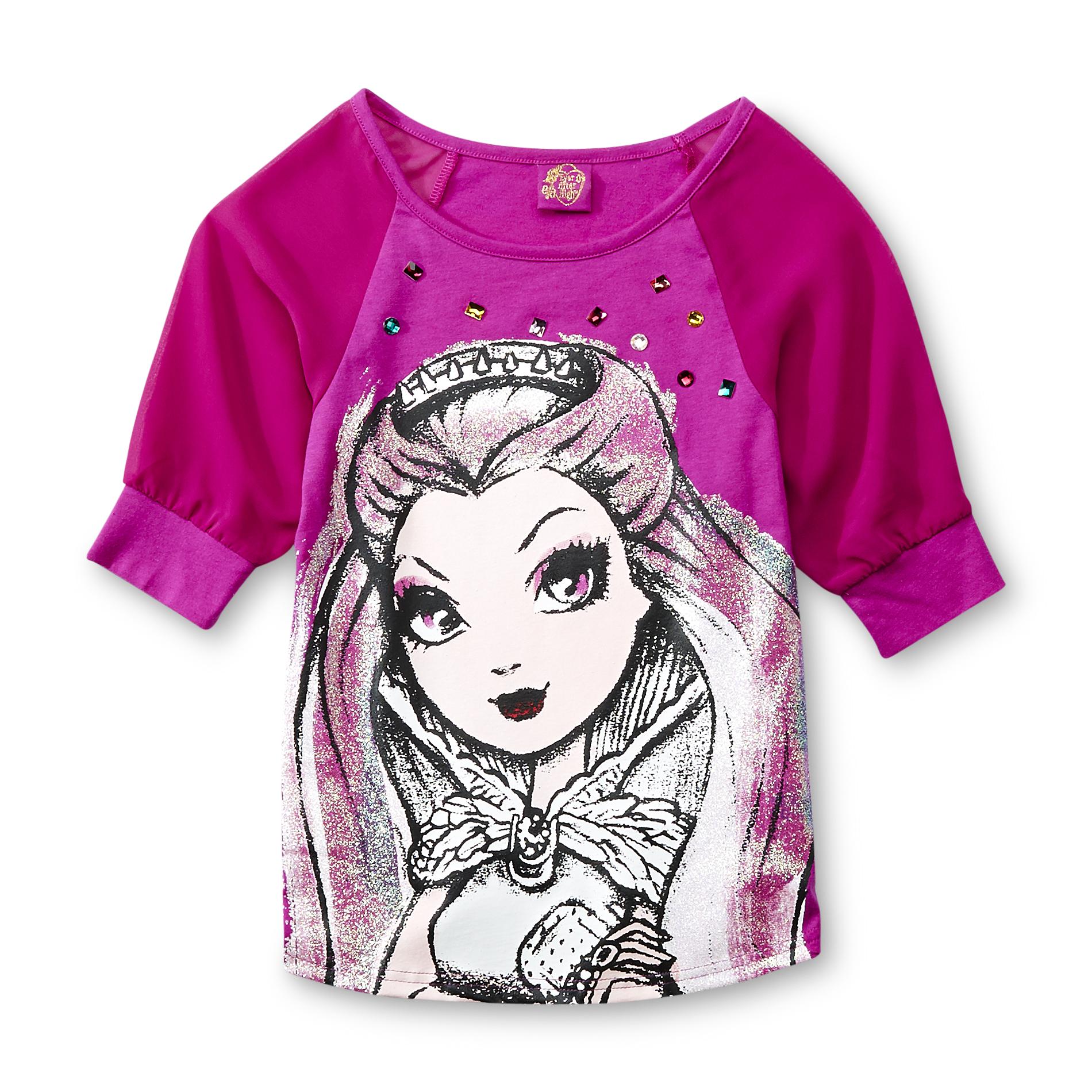 Ever After High Girl's Dolman Top - Raven Queen