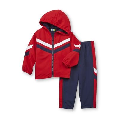 Al & Ray Infant & Toddler Boy's Hooded Jacket & Pants Set - Mesh Stripes