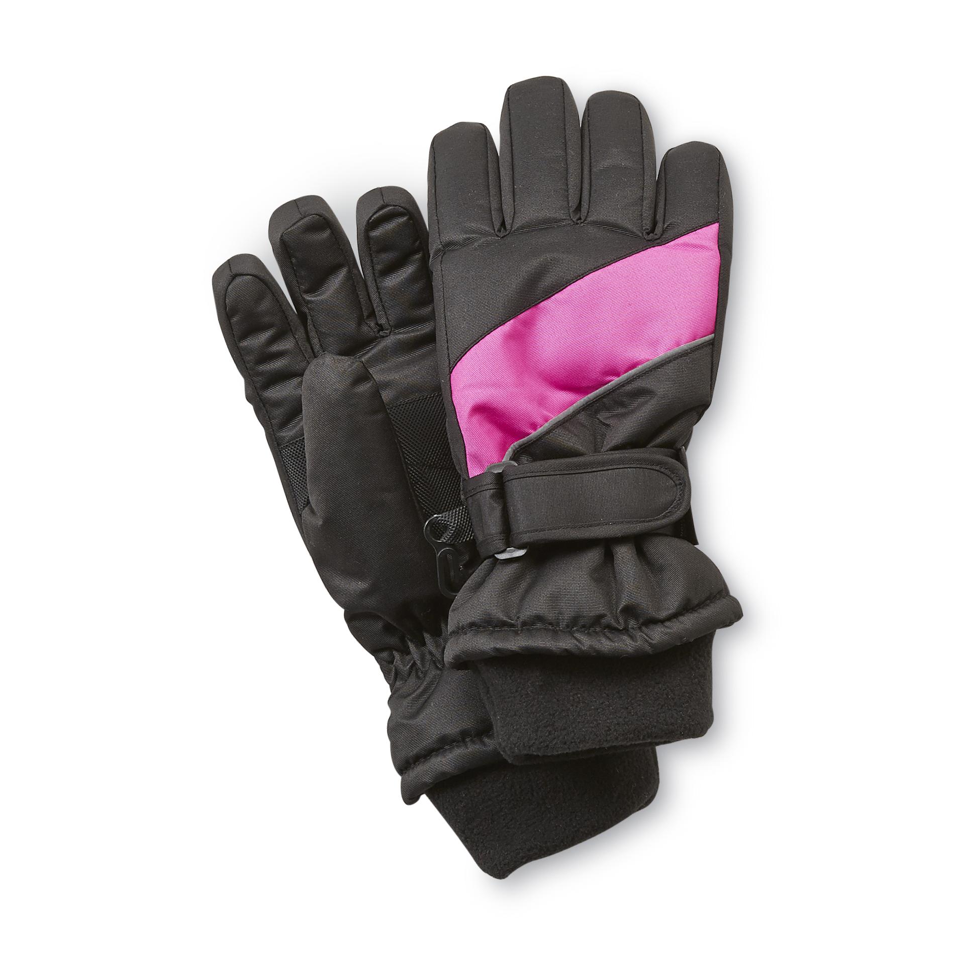 Athletech Girl's Colorblock Ski Gloves
