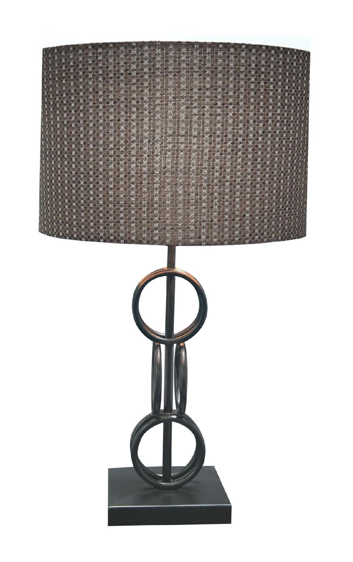 AUSTIN LIGHTING 24" Designer Hand Rubbed Bronze Metal Table Lamp