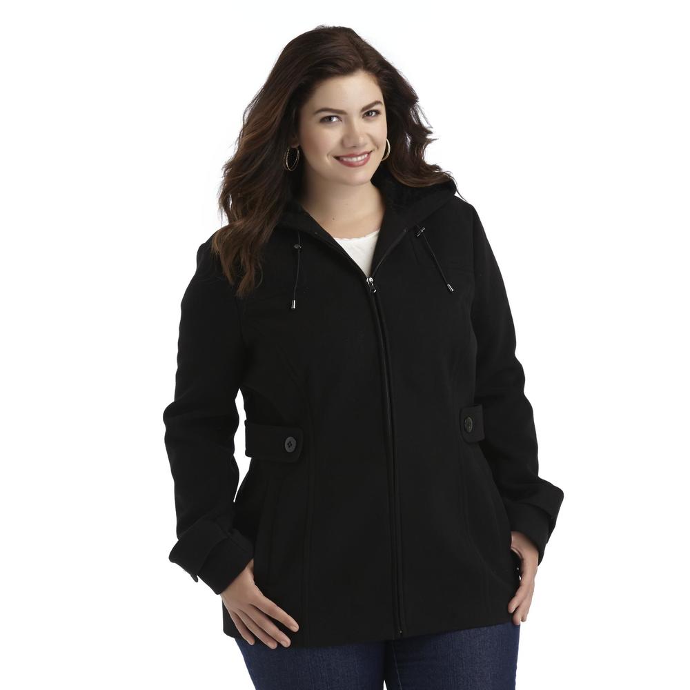 Covington Women's Plus Hooded Fleece Walking Jacket