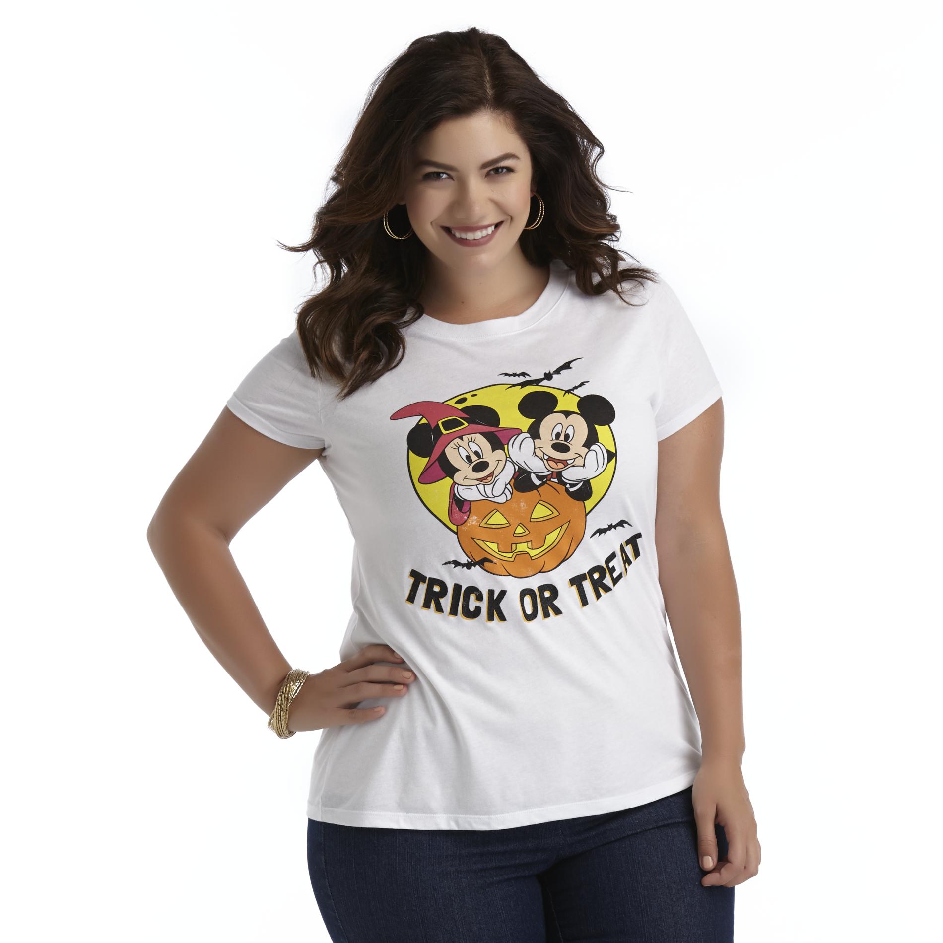 Disney Junior's Plus Halloween T-Shirt - Mickey Mouse & Minnie Mouse
