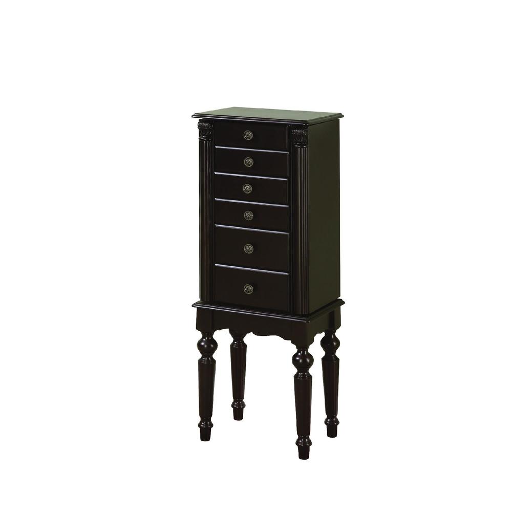 L Powell Ebony Jewelry Armoire