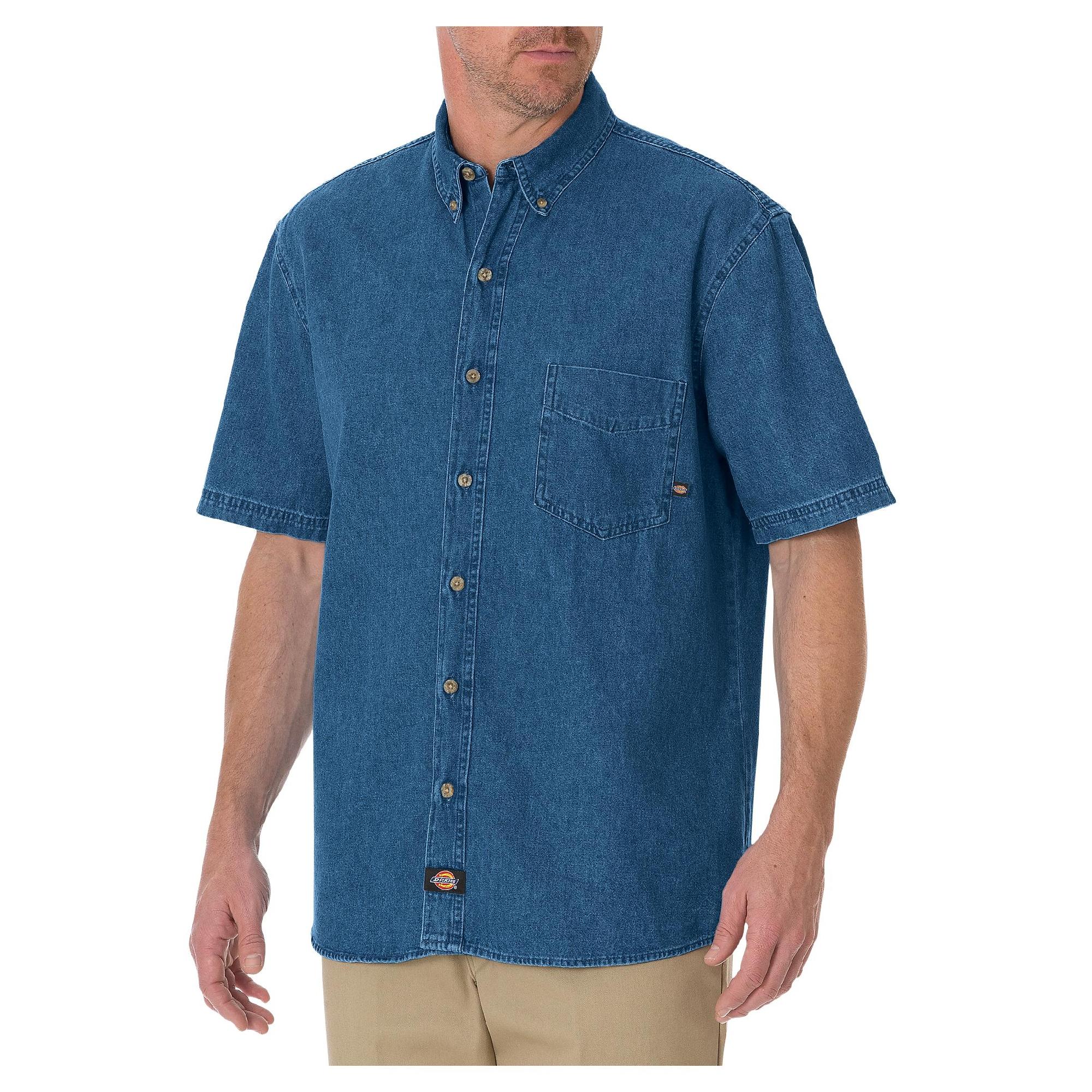 Dickies Men's Short Sleeve Denim Work Shirt WS300 - Workwear & Uniforms ...
