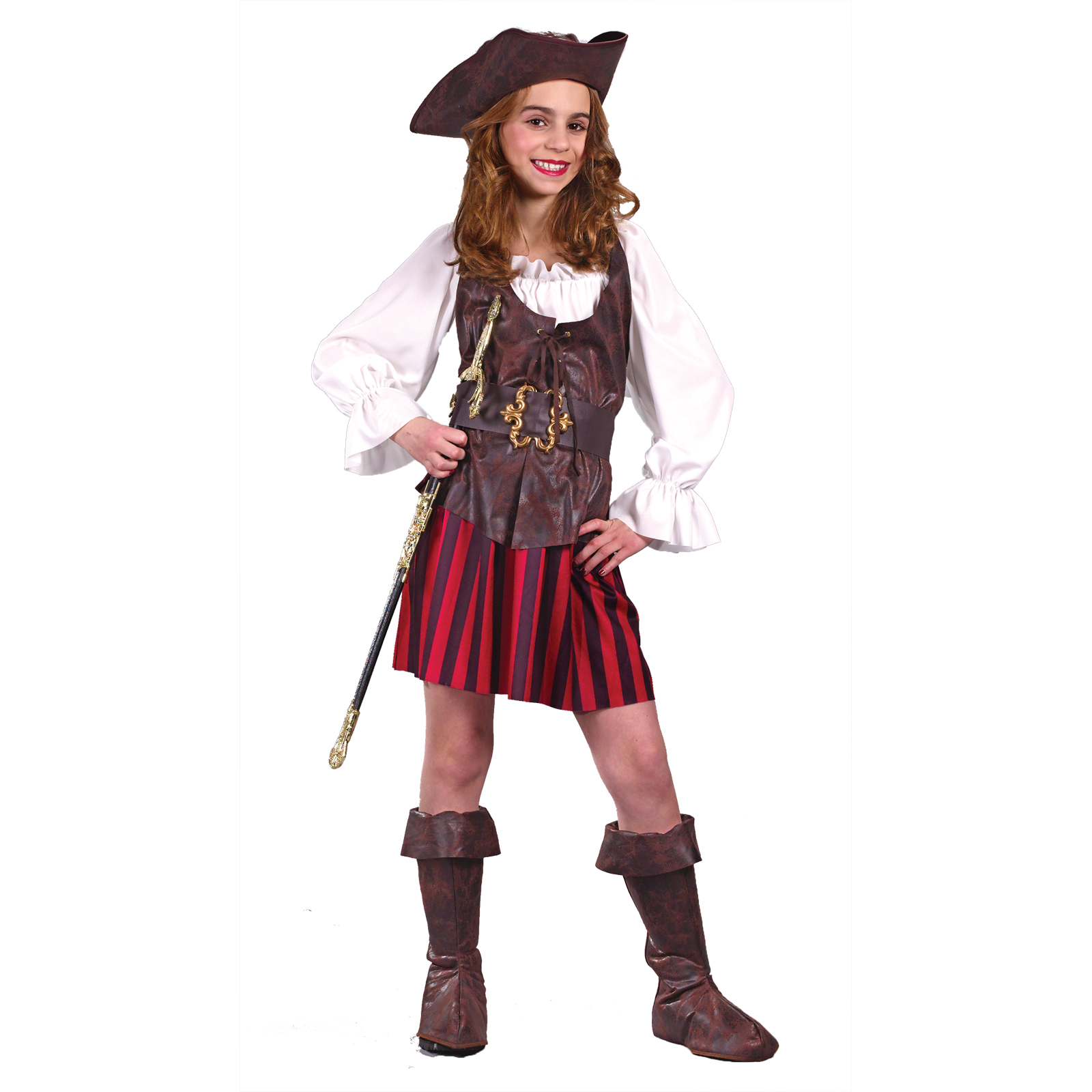 Girls High Seas Buccaneer Halloween Costume