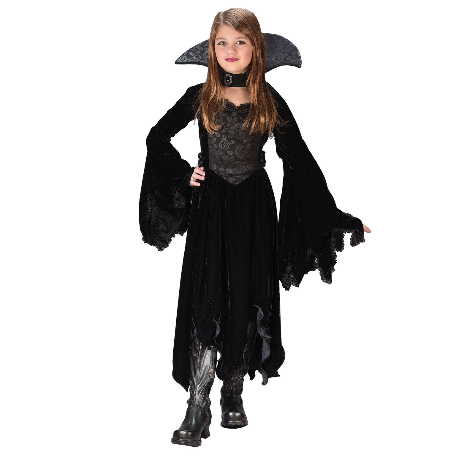 Girls Velvet Vamp Halloween Costume
