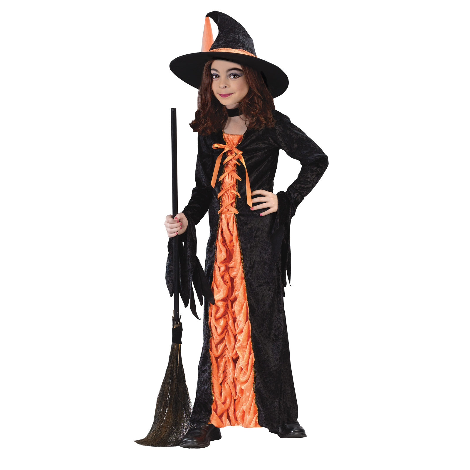 Girls Witch Mystic Orange Halloween Costume