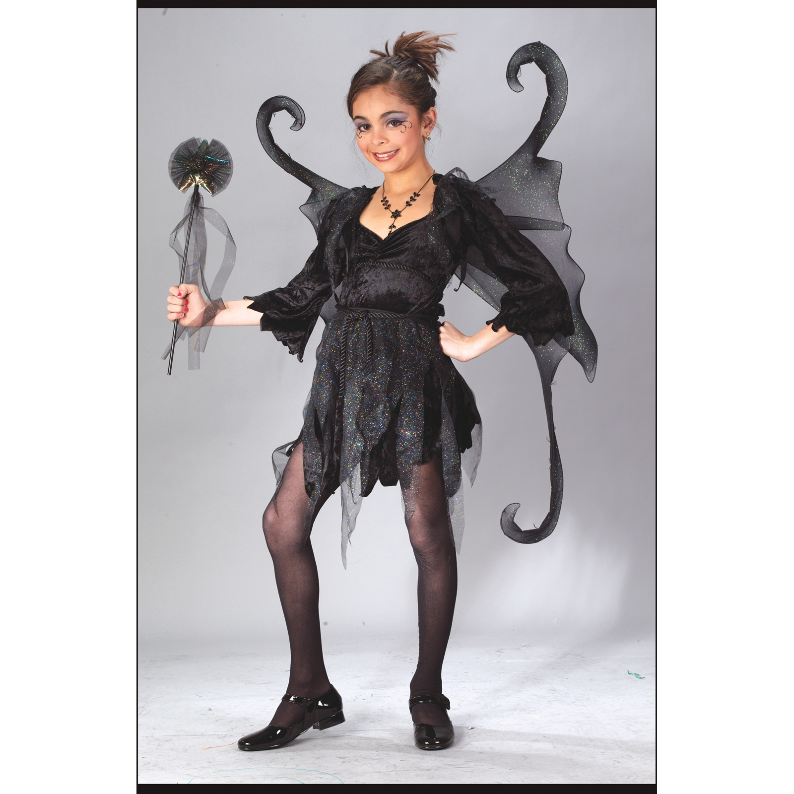 Girls Midnight Fairy Halloween Costume