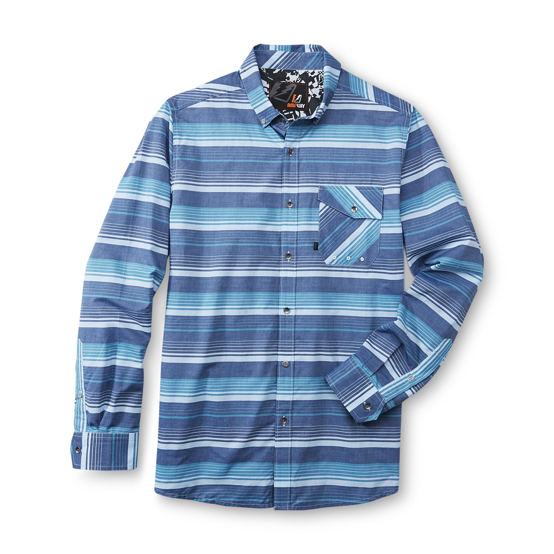 Amplify Young Men's Casual Shirt - Striped