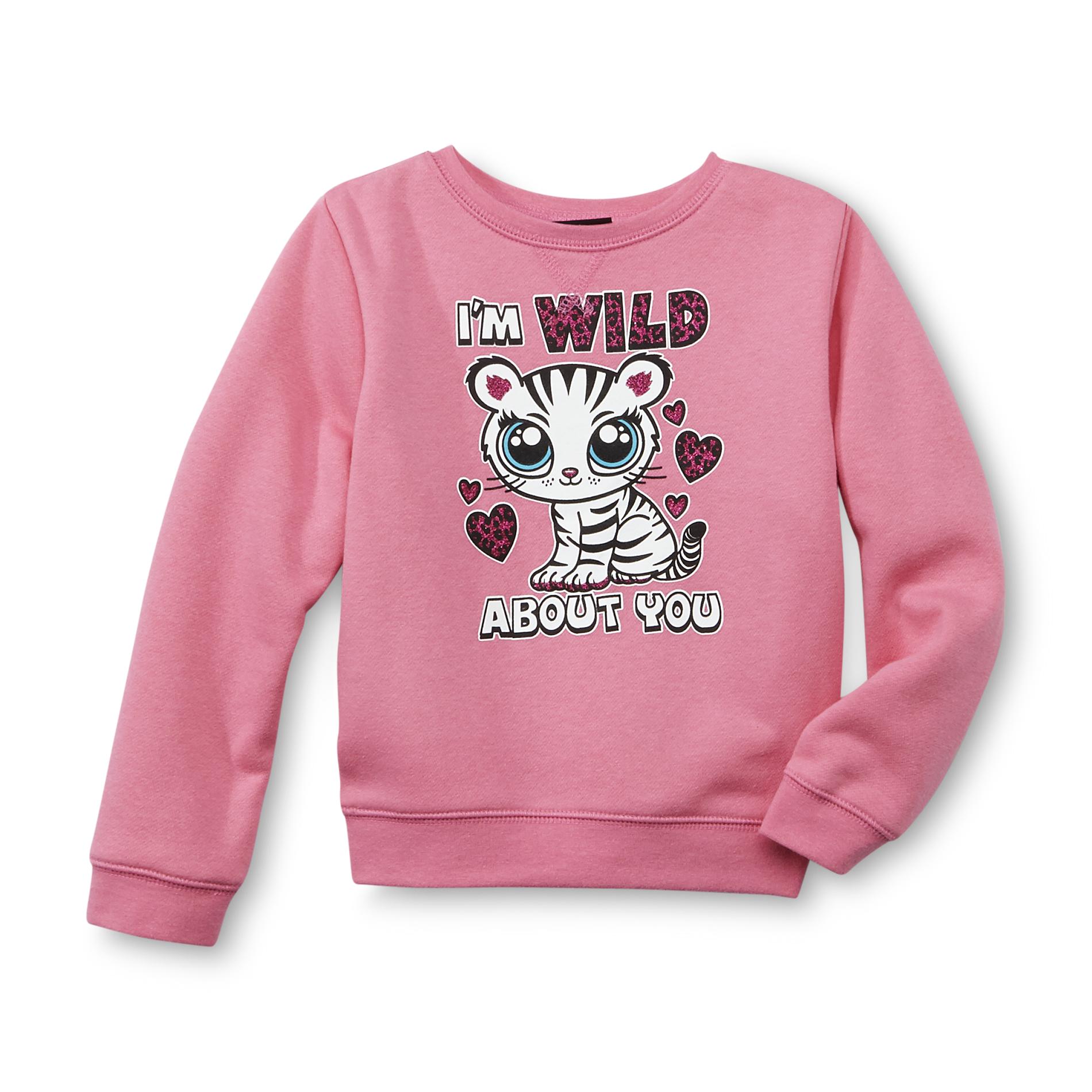 Joe Boxer Infant & Toddler Girl's Graphic Sweatshirt - Wild About You Tiger