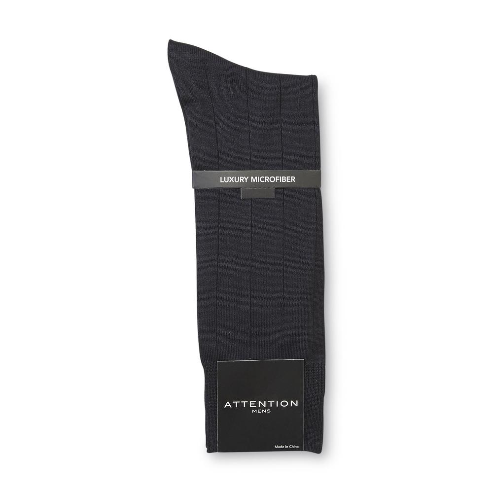 Attention Men's Luxury Microfiber Socks - Wide Rib
