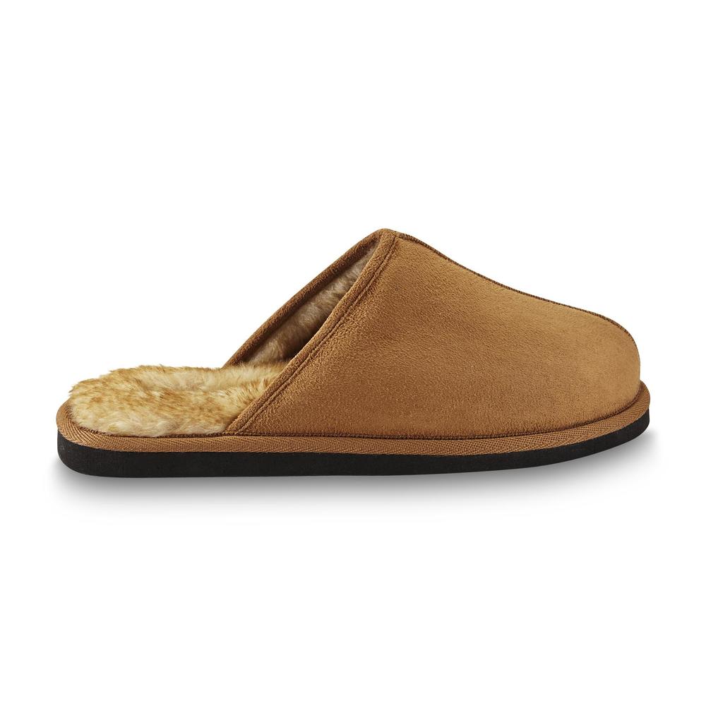 Route 66 Men's Matty2 Faux Fur Scuff Slipper Wheat